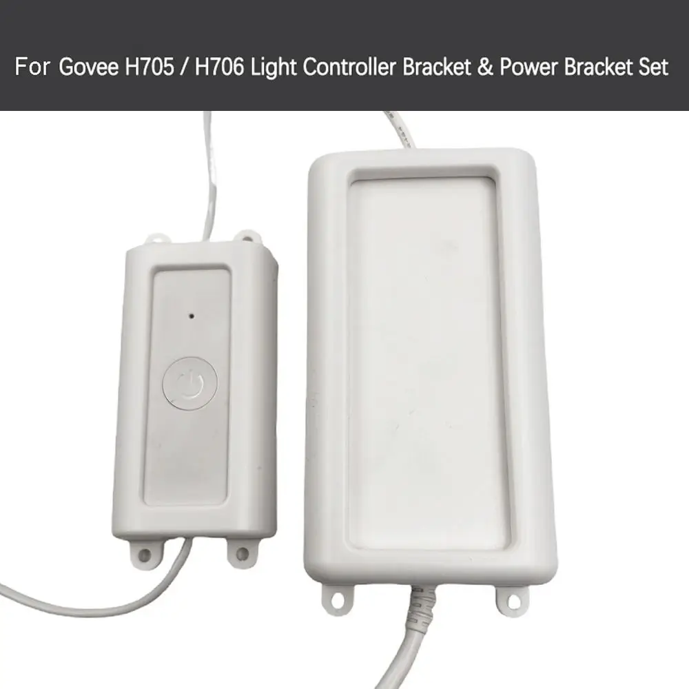 Secure Light Controller Bracket Heat Dissipation Anti-Slip Power Bracket Kit Compact Easy Installation for Govee H705/H706