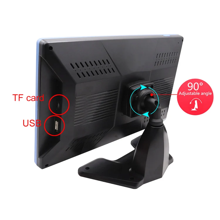 SmartourVehicle Rückfahrkamera-System 4-Kanal-Aufnahme DVR 9 Zoll IPS-Bildschirm 1080p Kamera Rückansicht Auto-Rückfahrmonitor Touchscreen