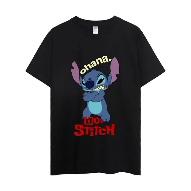 

Новая летняя мужская футболка с короткими рукавами и принтом Star Baby Stitch, повседневный и удобный топ