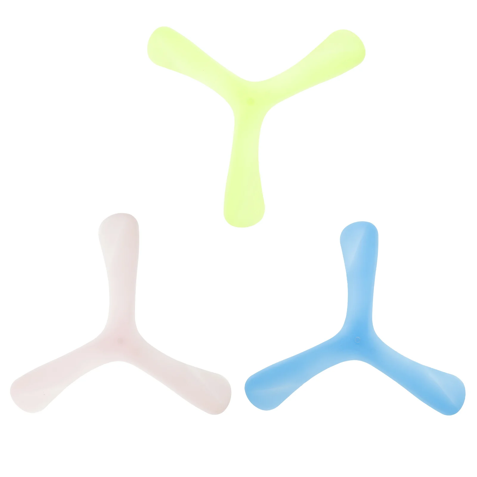3Pcs Luminous Night Boomerang Outdoor Educational Flying Plaything Children Camping Outdoor Game Toy Gift Sports Plaything