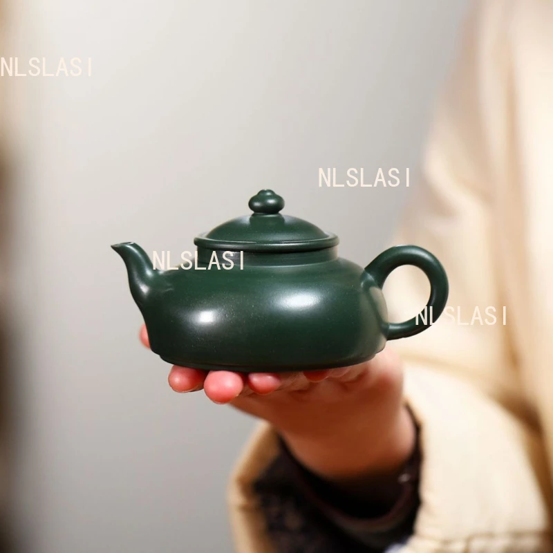 150ml Dark Green Purple Clay Teapot Yixing Teapot Small Capacity Chinese Household Tea Pot High End Kung Fu Tea Set Teaware