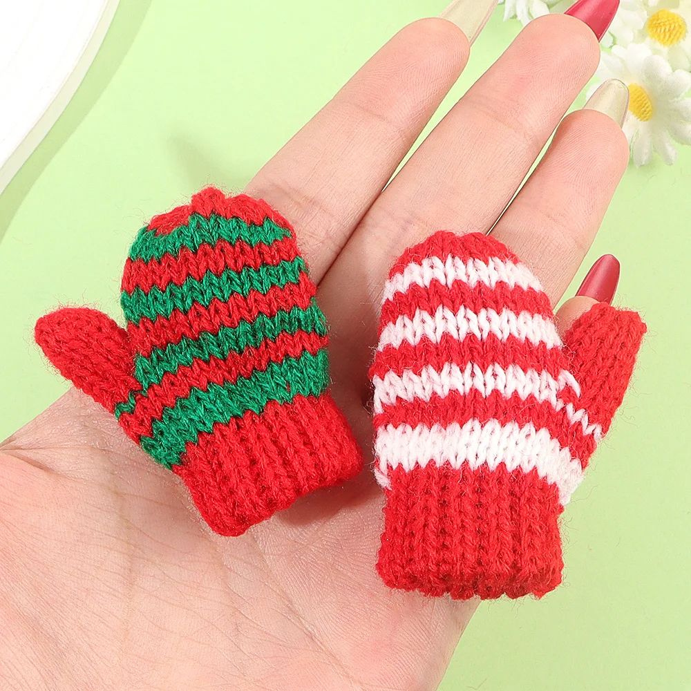 1/4/8pcs Multi-color Polyester Christmas Gloves,DIY Decorative Accessories,Christmas,Thanksgiving,Halloween,Mother's Day Gifts