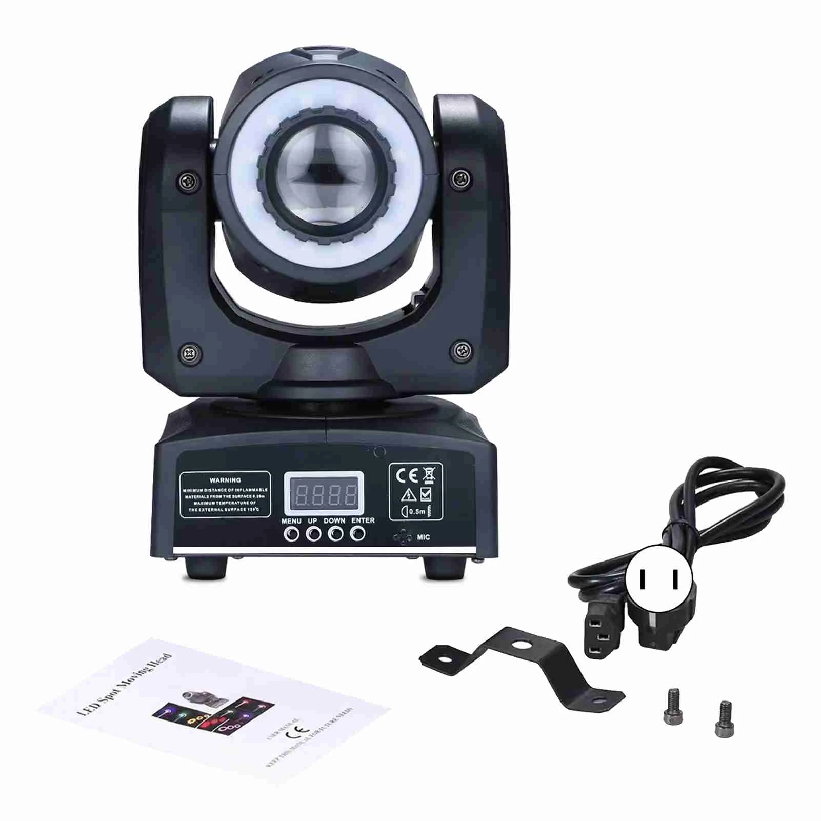 قسط 60 واط LED تتحرك رئيس ضوء المرحلة 8 ألوان 8 أنماط أضواء DJ الأضواء DMX512 الصوت المنشط التحكم المرحلة الإضاءة
