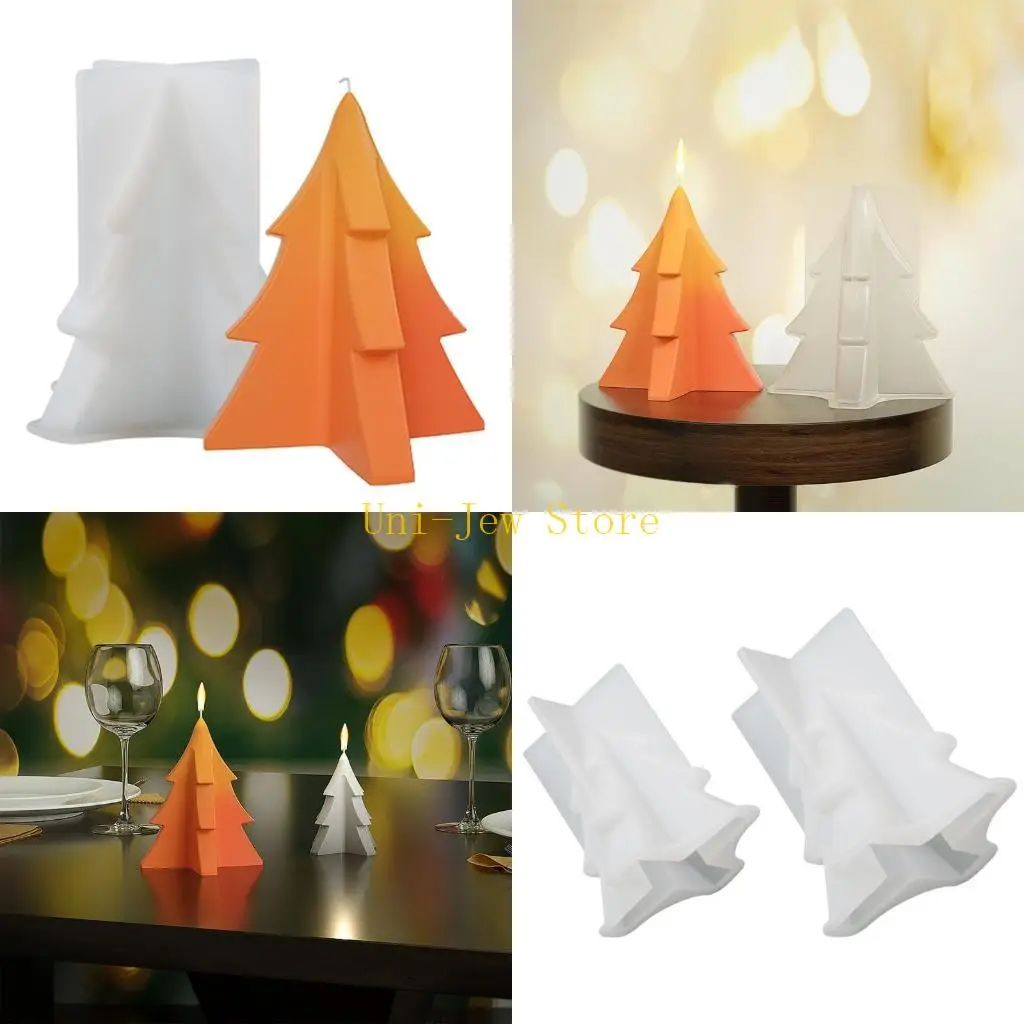 

40GB Christmas Tree Silicone Mold Christmas Baking Molds for Holiday Parties Sope Resin Epoxy Mold for Ideal Gift