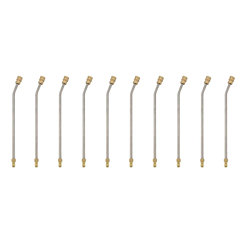 

Well 10X Washer Extension Gutter Cleaner Attachment Accessory,High Pressure Washer Gutter Rod,30 Degrees Curved Rod,14 Inch