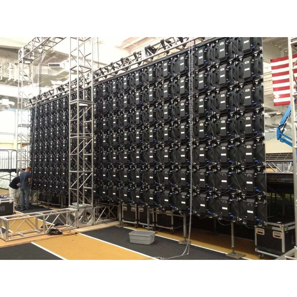 P1.56 P1.95 P2.6 P2.97 P3.91 Schermo LED per interni ed esterni per pannello video da parete sul retro