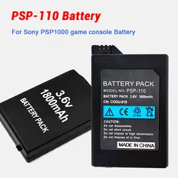 PSP-110 PSP110 Battery 1800mAh 3.6V for Sony PSP1000 PSP 1001 PSP1002 PSP 1004 PSP1005 PSP008 Portable Game Console Batteries