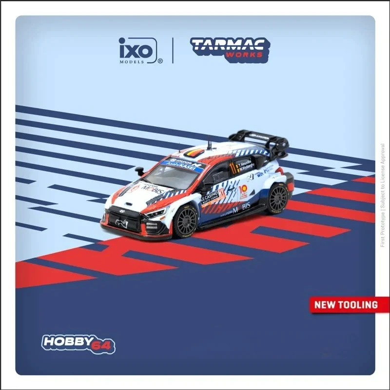 

Tarmac Works TW 1:64 i20 N Rally1 Hybrid Rallye MonteCarlo 2024 Diecast Model Car