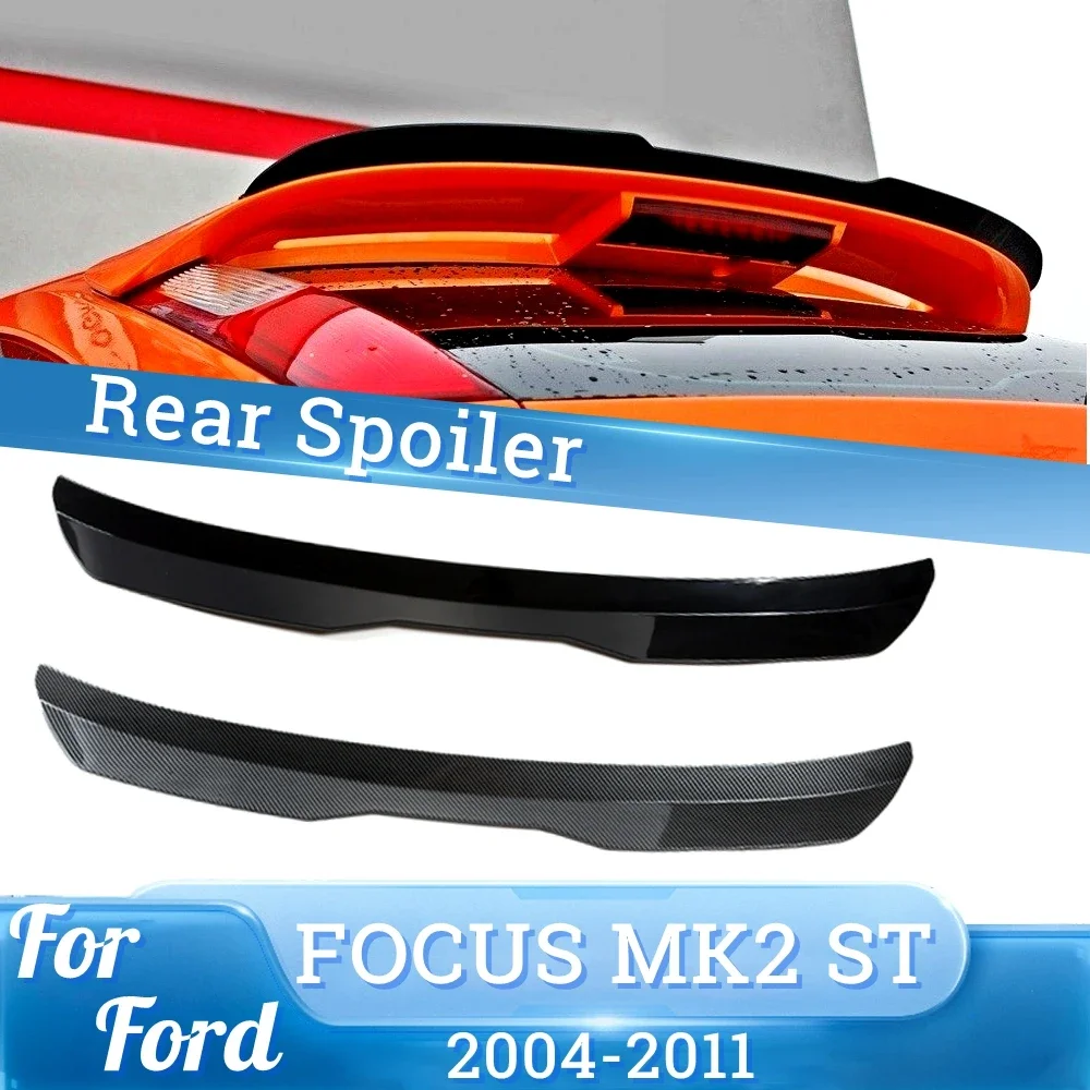 

Black/Carbon Fiber Look Car Rear Roof Lip Spoiler For FORD FOCUS MK2 ST 2004-2011 Car Rear Trunk Spoiler Lip Boot Wing Lip