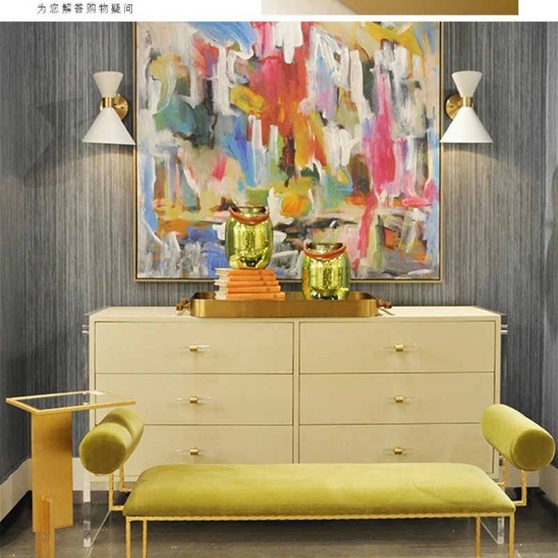 Light luxury retro, marble coffee table, hotel light luxury coffee table