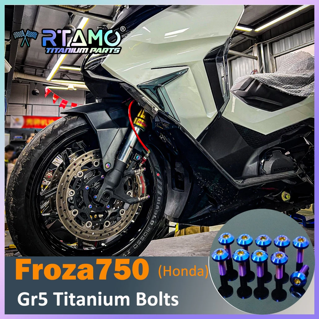 RTAMO Titanium Alloy Bolts for Honda Forza750 Windshield Fluid Cap Front Fender Fork Caliper ABS Disc Screw Motorcycle Parts