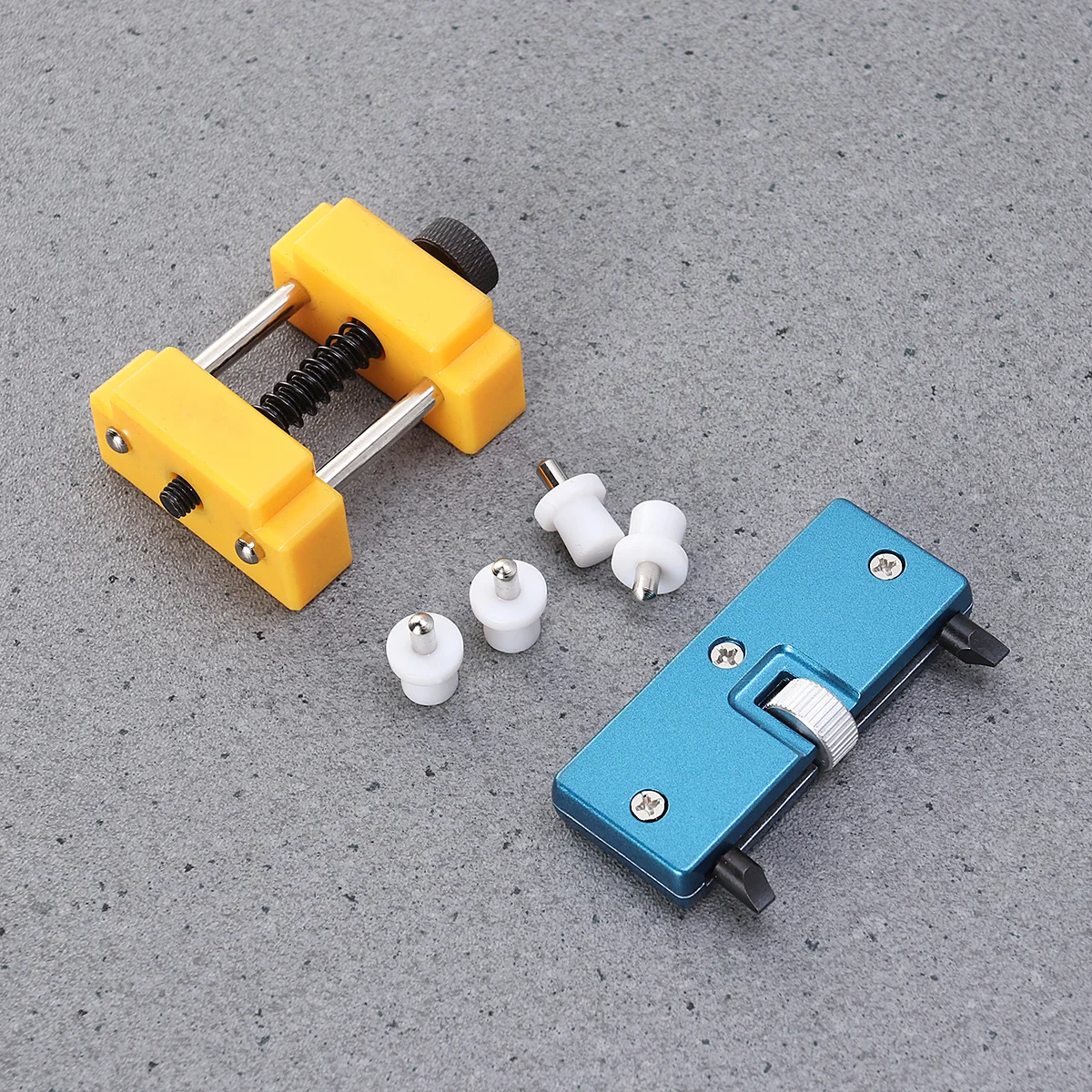 

4 Plastic Pins Watch Back Case Holder Adjustable Opener Repair Tool Watch Case Back Remover for Watchmaker Use