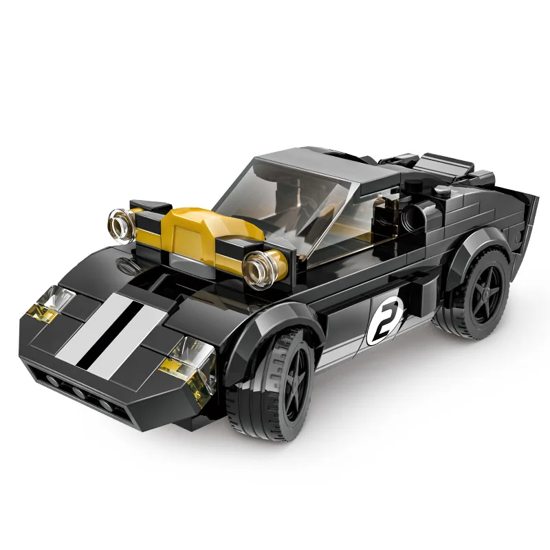 

Speed Champion America Supercar Building Block Muscle Car GT40 Le Mans Racing Vehicle Bricks 24 HEURES DU MANS Toys Collection