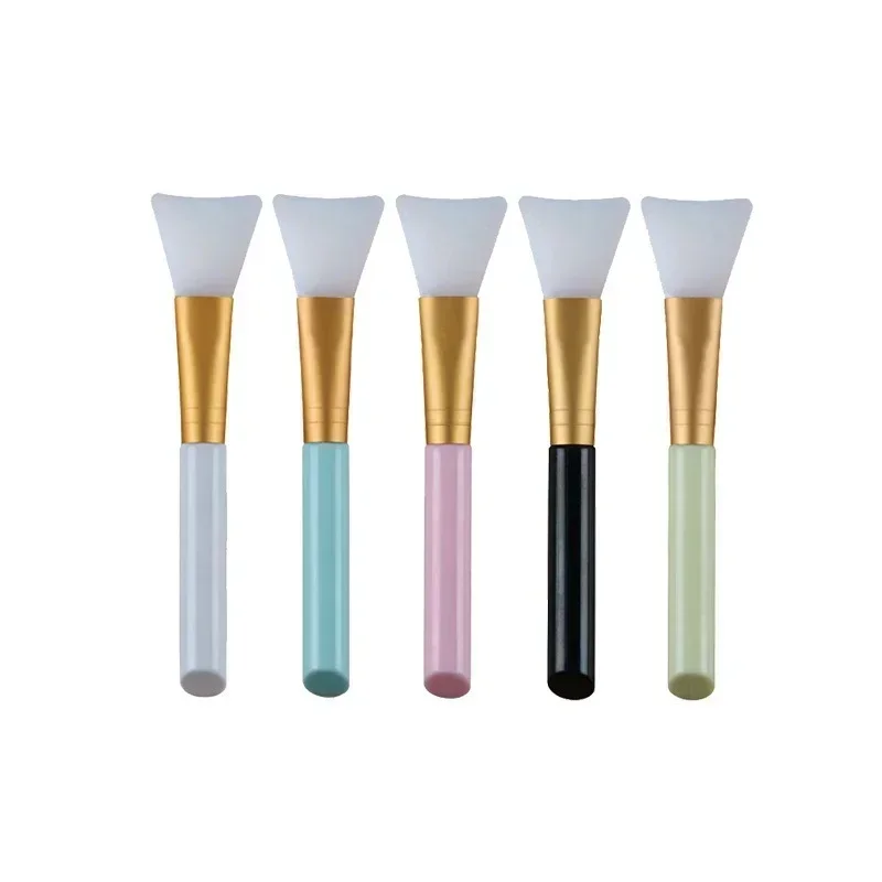 Brocha de maquillaje, 5 colores, 1 pieza, brocha de gel de sílice de barro de máscara suave, herramienta de maquillaje facial, exfoliante de contorno natural 3D, cuidado profesional de la piel