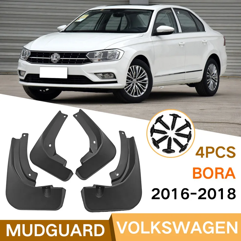 

For Volkswagen Bora 2016-2018 Car Molded Mud Flaps Splash Guards Mudguards Front Rear Styling