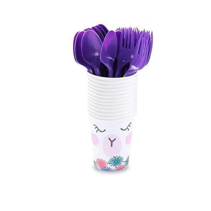 10 قطعة الألبكة موضوع مجموعة أدوات المائدة القابل للتصرف ورقة لوحة الكرتون ورقة كوب بيناتا احتفالية الطرف الديكور أدوات المائدة لوازم