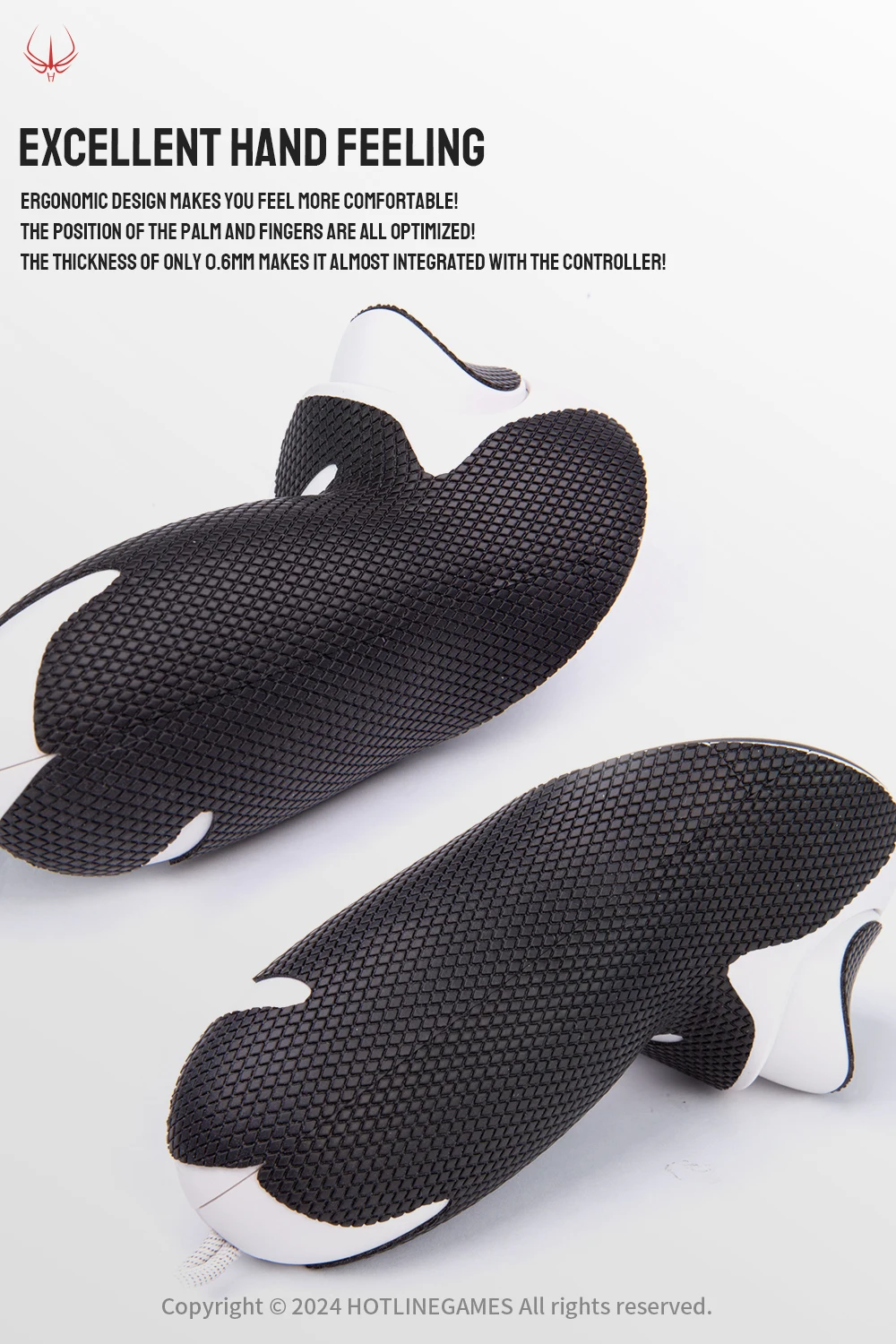 HOTLINE GAMES 2.0 플러스 컨트롤러 그립 테이프, 메타 퀘스트 3 핸들 그립과 호환, 미끄럼 방지, 땀 흡수, 쉬운 적용