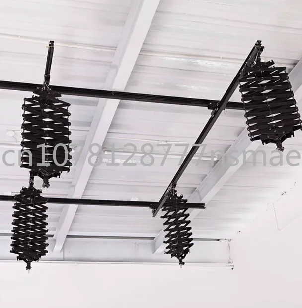 

QH-B3304, Ceiling Rail System with 4pcs Pantographs,Rails Are