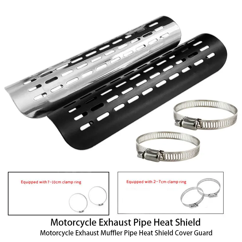

Универсальный теплозащитный экран выхлопной трубы мотоцикла, защита глушителя/защита - аксессуары премиум-класса для мотоциклов, Harley, Honda, Yamaha