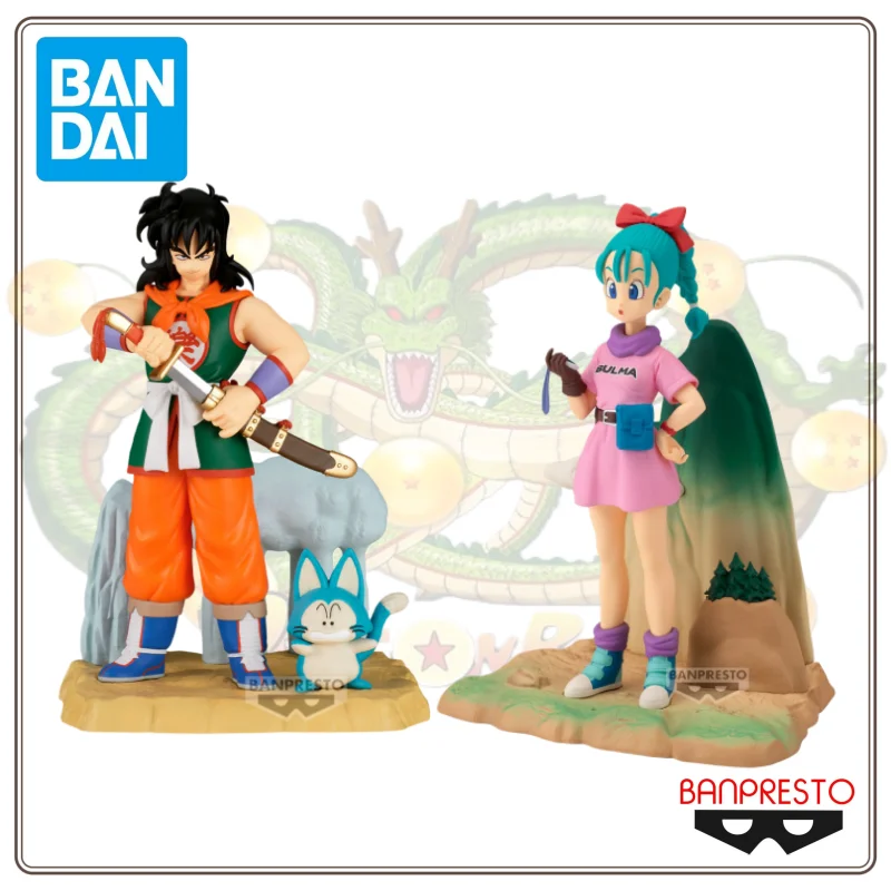 

New Bandai Dragon Ball History Box Yamcha Bulma Model Bulma Figurine Ornaments Holiday Gifts Toys Anime in Stock Original