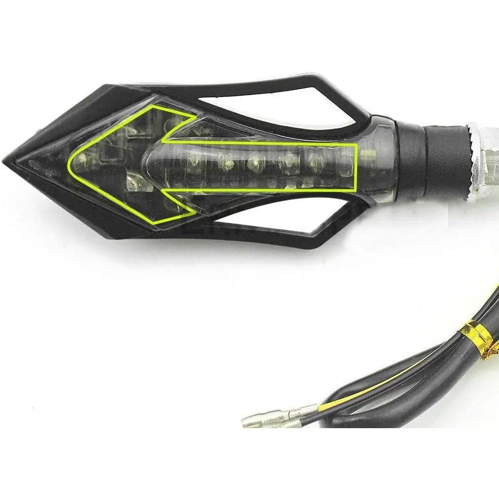 مناسب لمعظم موديلات الدراجات النارية. 12 فولت ABS البلاستيك 12 فولت أضواء إشارة الانعطاف LED #6