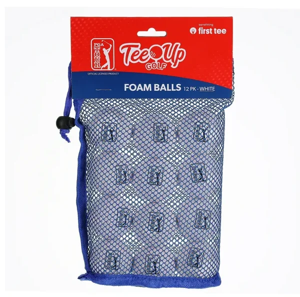 12 عبوة من كرات ممارسة الجولف الإسفنجية - طراز PGA، أبيض، آمن للاستخدام الداخلي/الخارجي #4