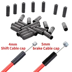 50pcs Bicycle Cable Wire Tip Cap 4mm Shift 5mm Brake Cable Cover Cycling Derailleur Brake Dustproof Cover Housing End Tip Caps