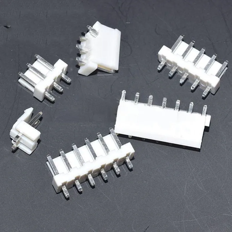 20PCS VH 3.96mm Straight Pin Header 2p 3p 4p 5p 6p 8p 10p 12P Straight Pin 180-Degree Socket Connector