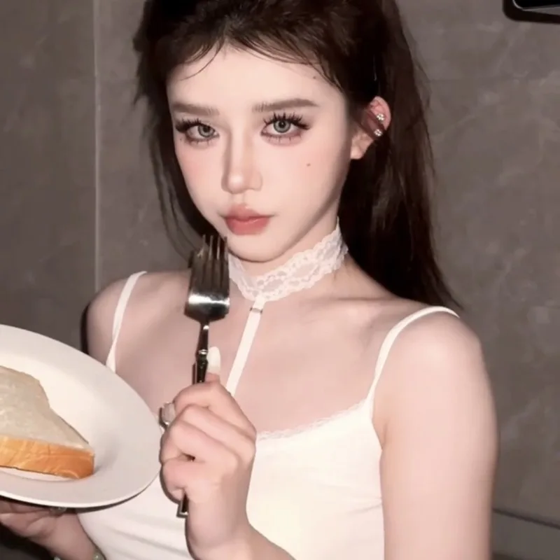 新しいレトロなハロウィンクリスマスレースT字型カラーネックレス、ネックアクセサリー一体型、セクシーで魅惑的なボディアクセサリー