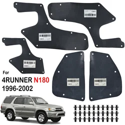5pc For Toyota 4Runner N180 3rd gen Hilux Surf SW4 1996-2002 Rubber Splash Shields Inner Fender Liner Apron Seals Guards & Clips