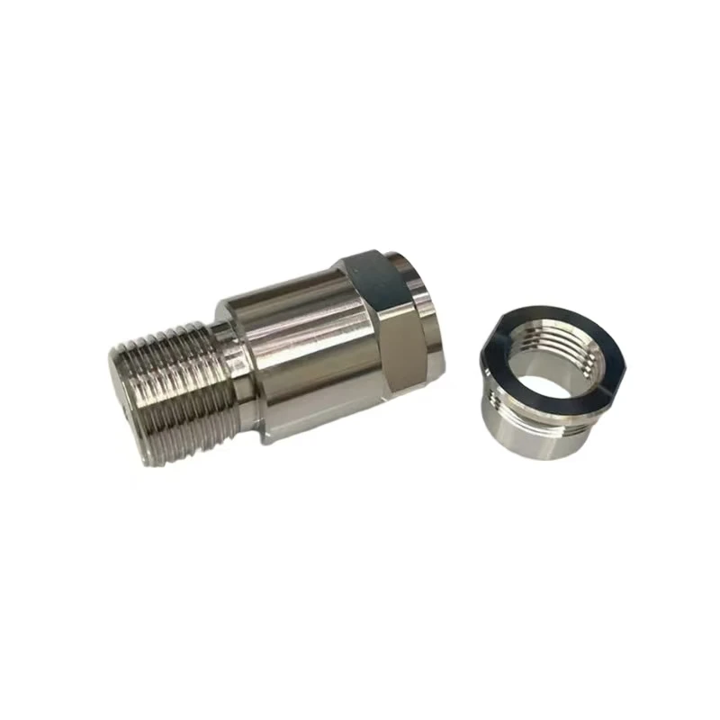 CNC Turning Custom 304 Stainless Steel Precision Machined Threaded Connector Collection