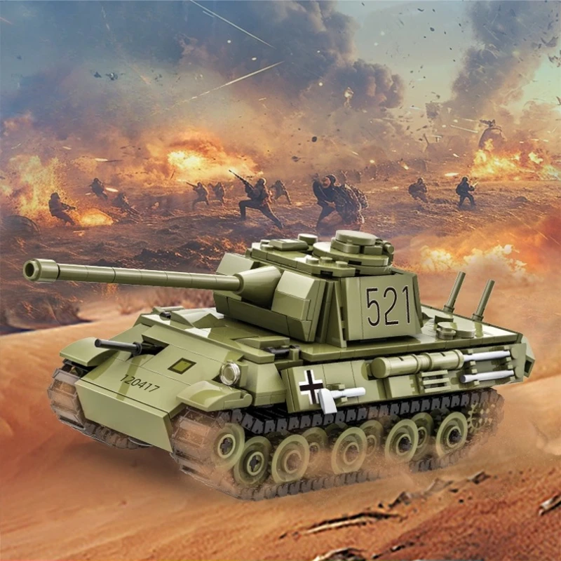 

SEMBO Black Panther Tank Building Blocks Children's Educational Assembled Armored Vehicle Toy Collection Model Creative Gift