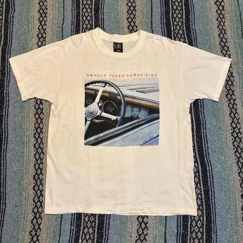 Vintage Donald Fagen Kamakiriad Giant T-Shirt XL Steely Dan Band Concert Tee