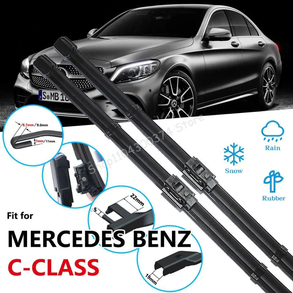 

for Mercedes Benz C-Class W203 W204 W205 C-Klasse C180 C200 C220 C250 C300 Wiper Blade Car Accessories Front Windshield Wipers