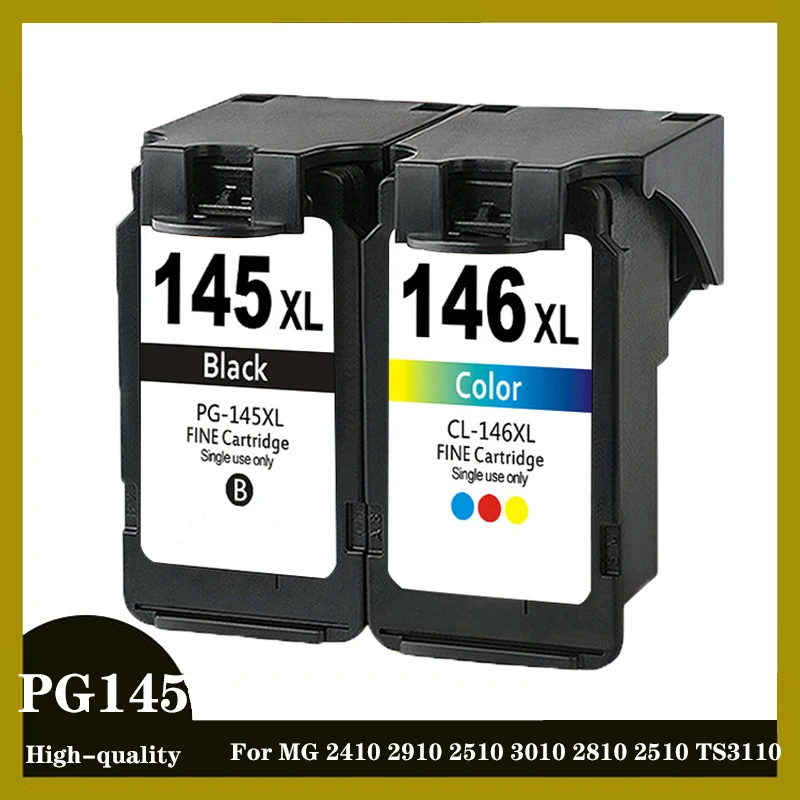 For Canon PG145 CL146 Ink Cartridge PG 145 CL 146 XL For MG 2410 2910 2510 3010 2810 2510 TS3110 MX491 IP 2810 2810 printer