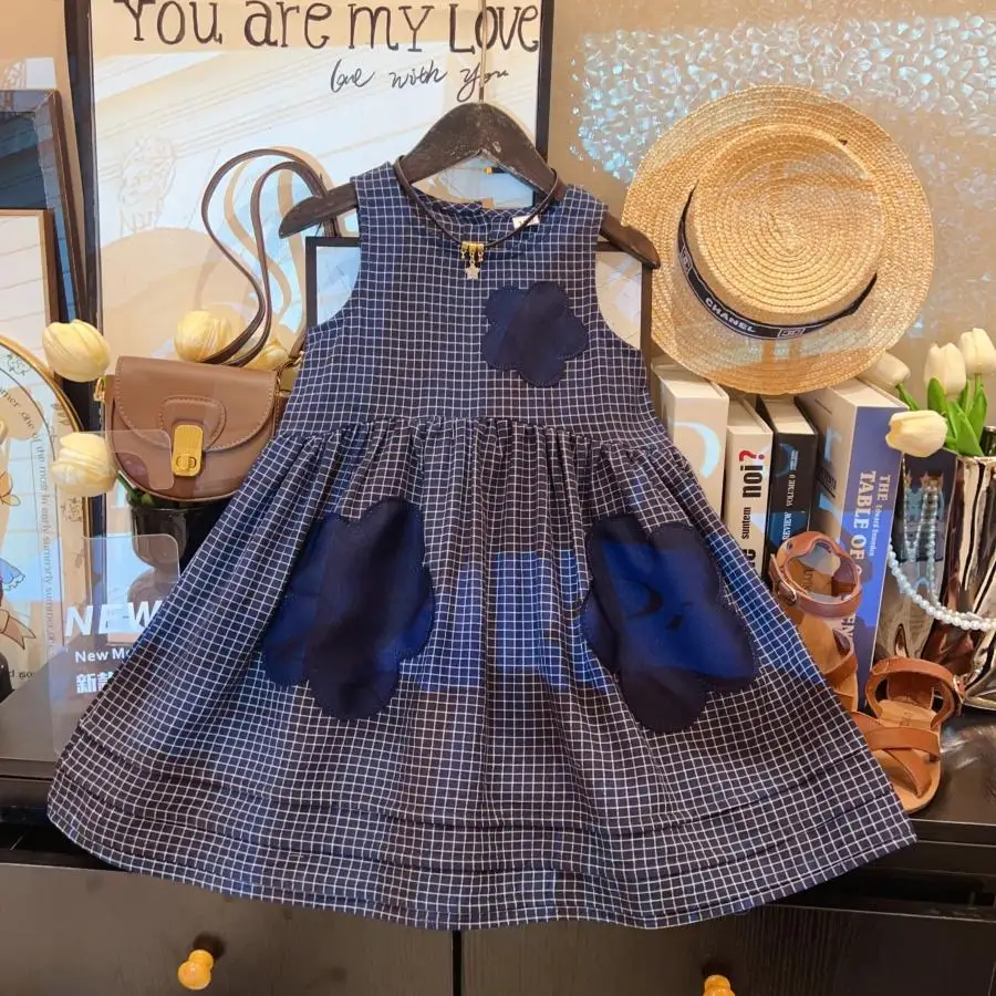 

Girls Dresses Summer 2025 Children vest Dress For Baby Girl Clothes Kids Princess Costume Teenagers Birthday Party Dress Outfits