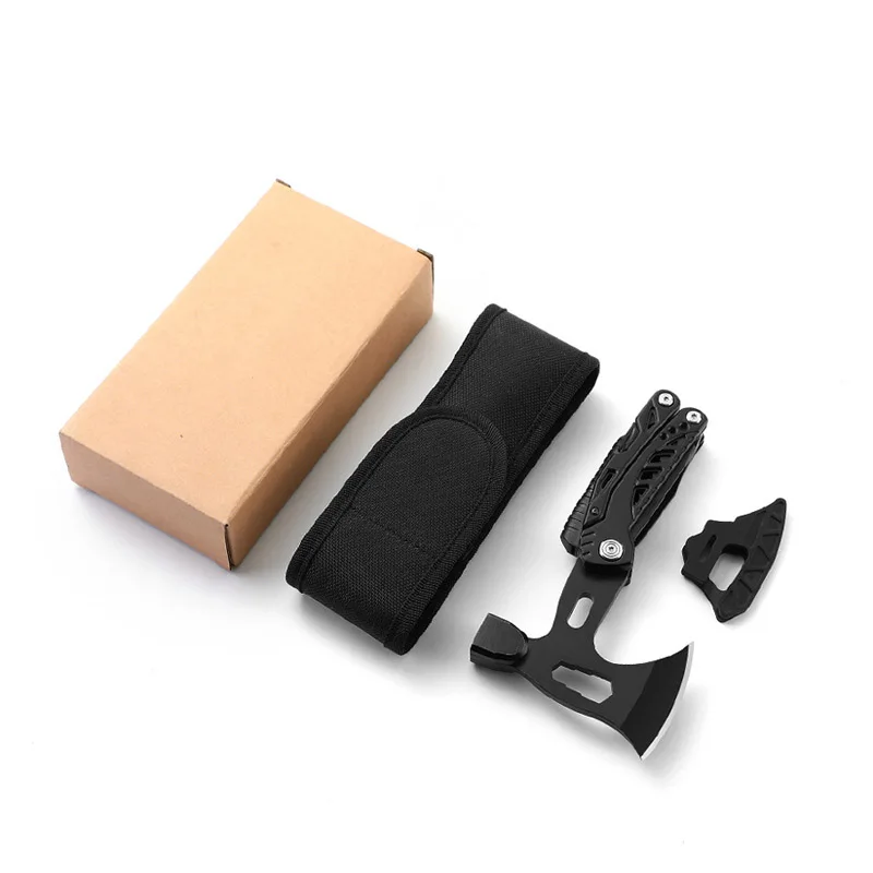 Camping multifunctional small knife tactical pliers multifunctional axe hammer tactical hand axe multifunctional pliers view 4