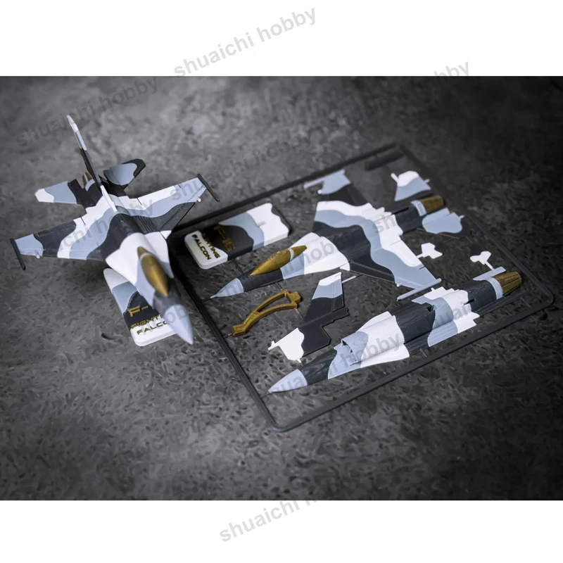 1Set Model Parts F-16 Fighting Falcon Classic Fighter Jet 3D Printed Attacking Aircraft Collection Decoration for Children Kids