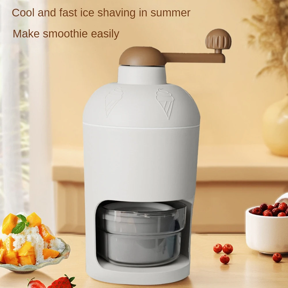 Household Hail Machine With Molds Healthy Food Material Abs+stainless Steel 500ml Kitchen Supplies Hand Ice Crusher