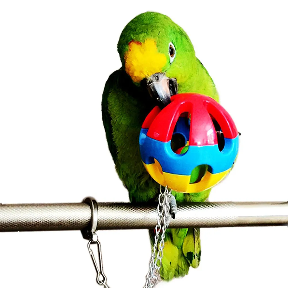 3 pcs Parrot Chewing Bird Cage Hanging Halloween Christmas New Year Bird Hanging Bell Bird Bird Set Bird Cages