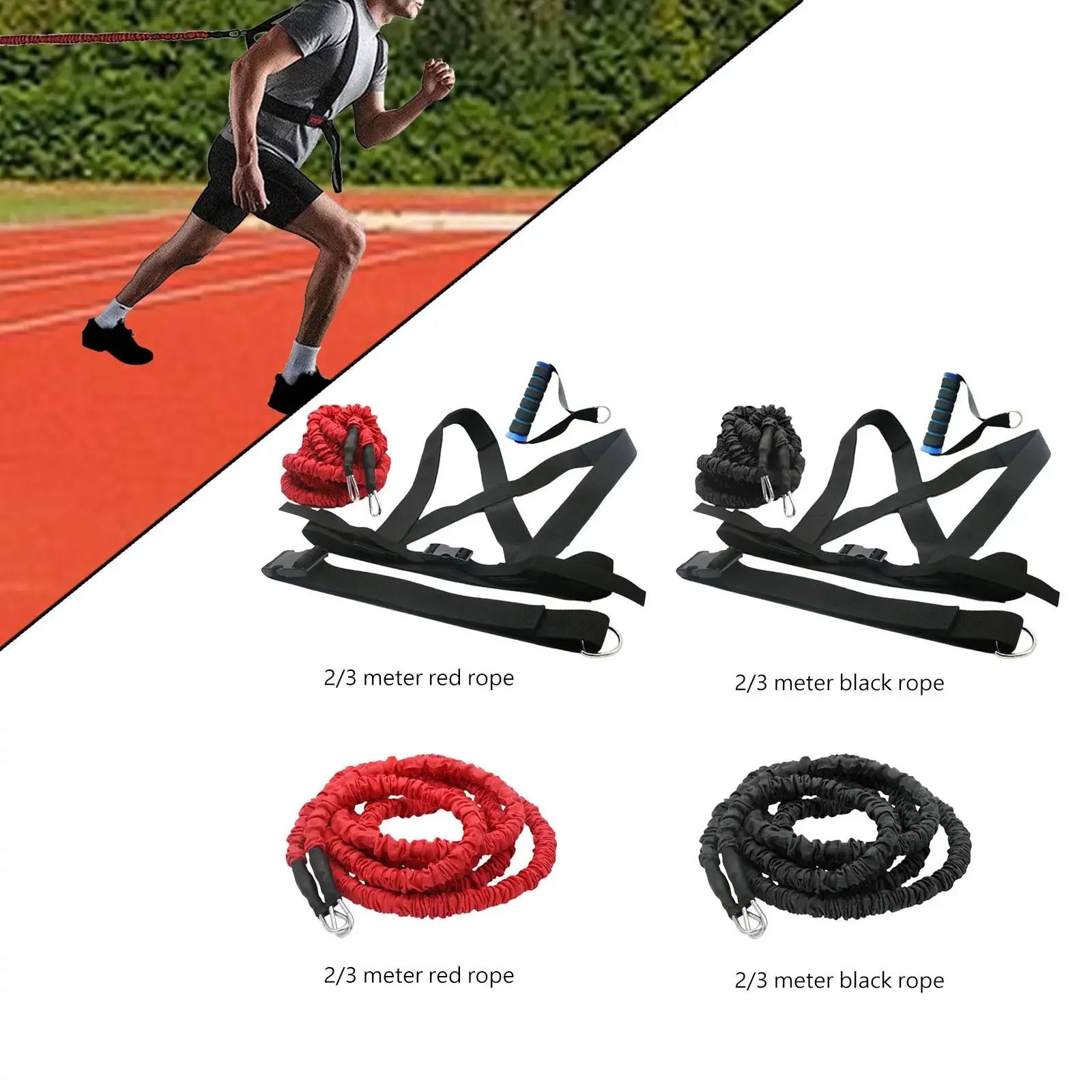 Physical Training Resistance Rope Kits Leg Resistance Band 50lbs  Men Women