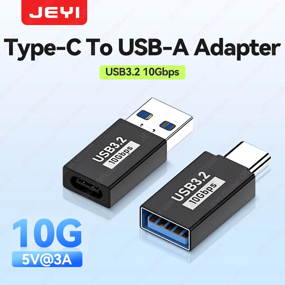 JEYI 5Pcs USB-A to Type-C Extension Adapter USB-C To USB 3.2 10Gbps OTG Coverter For Laptop PC Connector Converte S23 IWatch