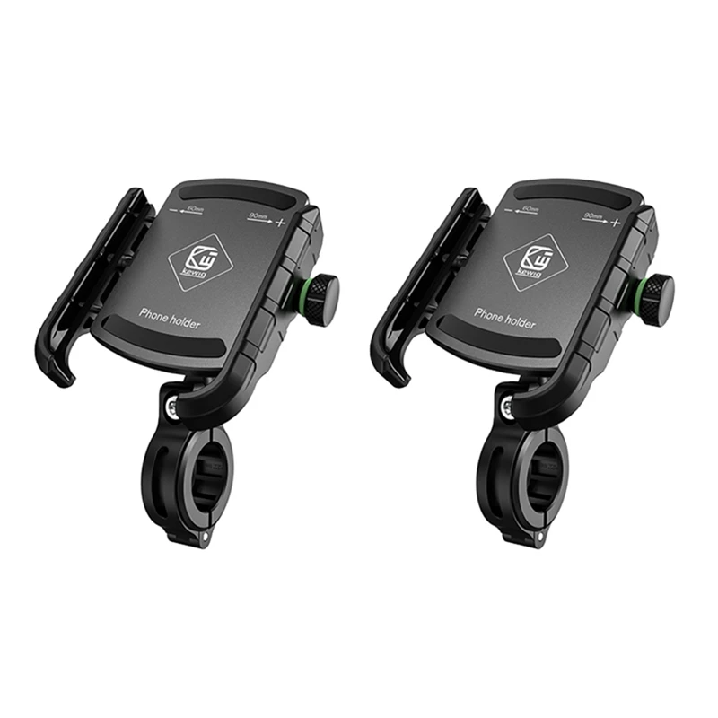 

2X Kewig Black Aluminum Alloy Bike Bicycle Motorcycle Handlebar Mirror Mobile Phone Mount Holder Stand