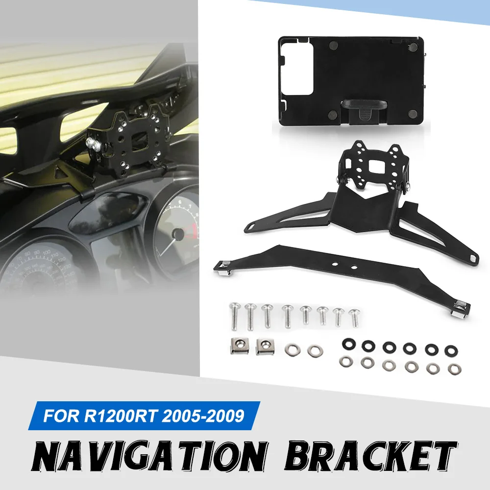 R1200 RT 2006 2007 2008 Motorcycle Accessories Navigation Bracket Holder Phone GPS Holder For BMW R1200RT 2005-2009