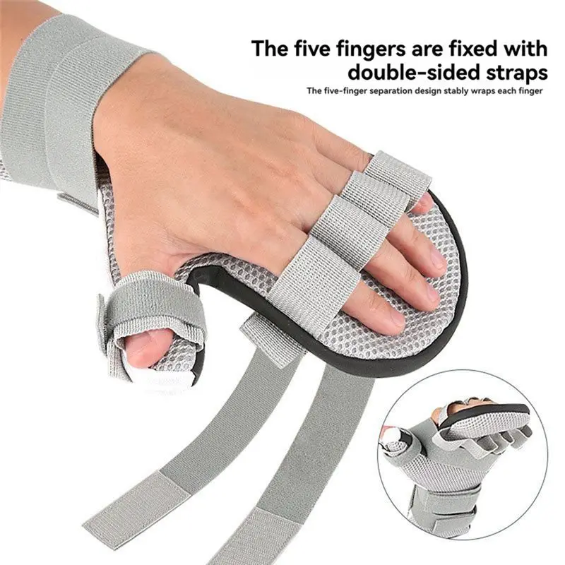 [NEW!ABMK】 Contracture Prevention Hand Brace Splint For Straightening Fingers With 5 Fingers Resting Support Curling