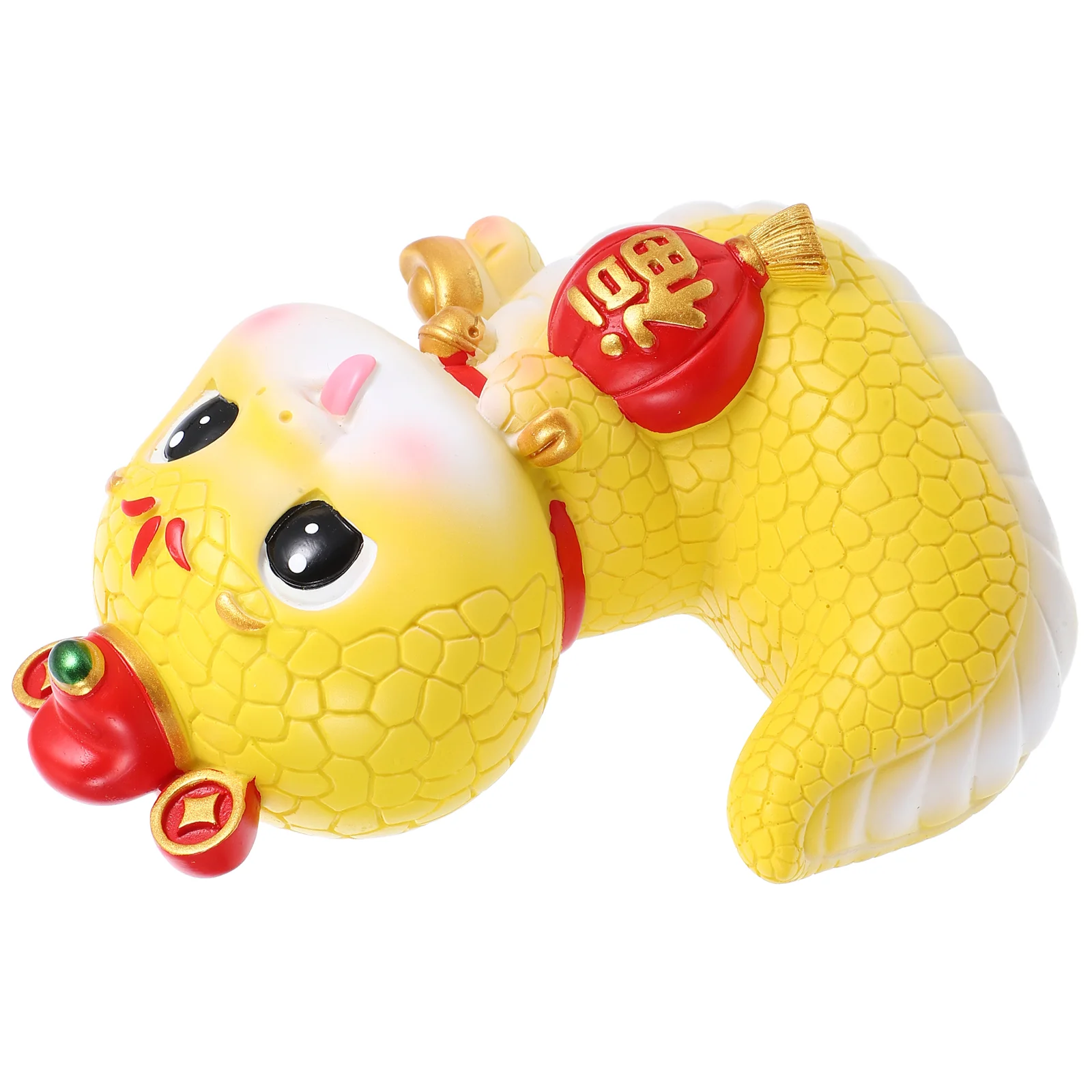 

Snake Piggy Bank Year of The Statue Resin Money Household 2025 New Decoration Cartoon Coin Banks Chinese Figurine Zodiac