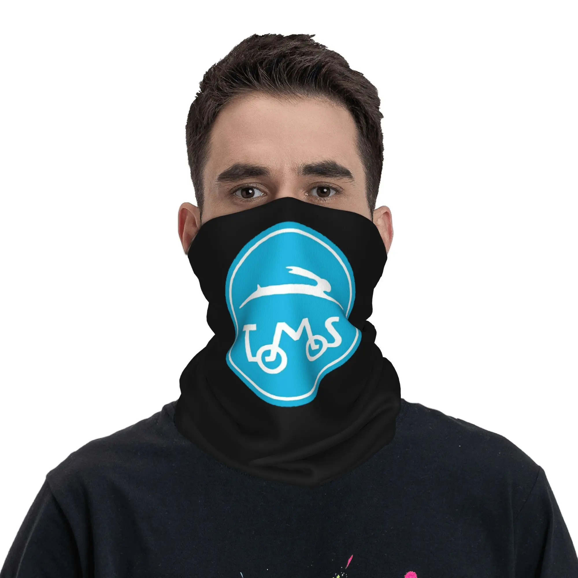 Tomos Ciclomotore Bandana Ghetta per il collo Maschera stampata Sciarpa Sciarpa da ciclismo multiuso Escursionismo Pesca Unisex Adulto Lavabile
