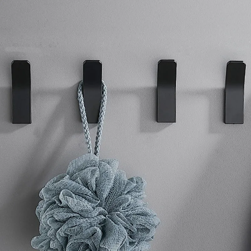 Multi-purpose Wall Organizer Hook Behind-door Key Cloth Hanger Hook Bathroom Robe Towel Holder Rack Kitchen Hardware Shelf Hook