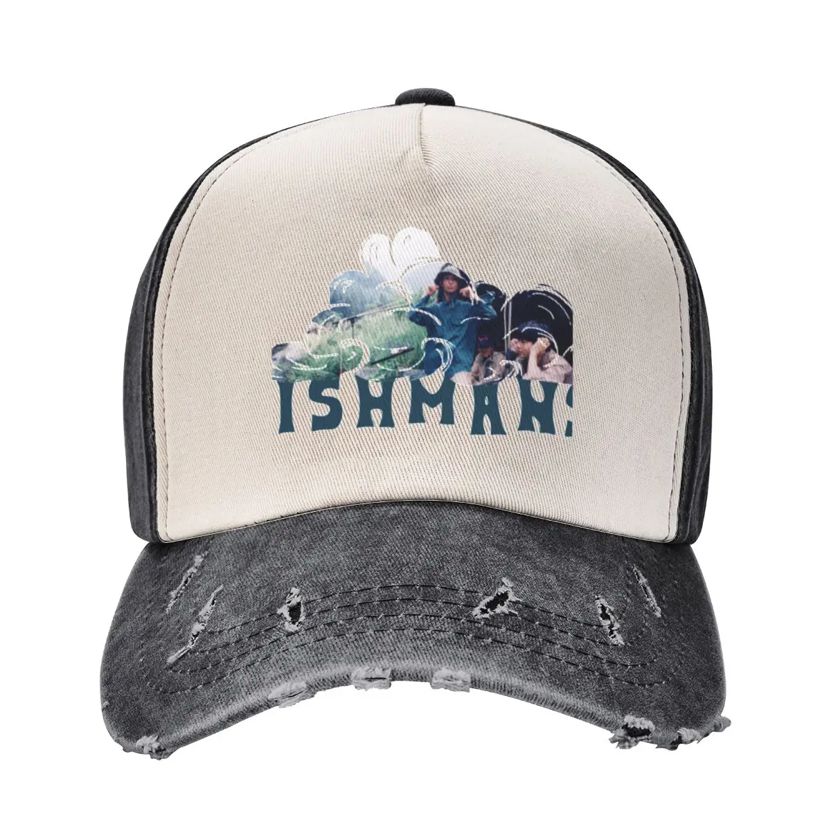 

Fishmans Cloud - Blue Text Baseball Cap Uv Protection Solar Hat hats on offer Kids Hat sun caps Luxury Woman Men's