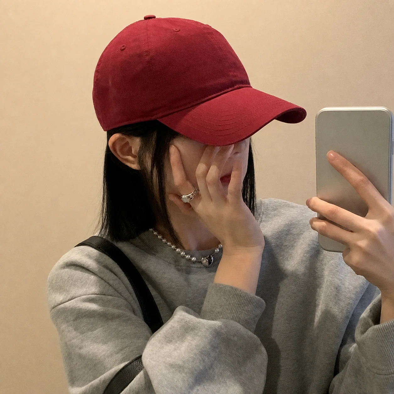Cotton Baseball Cap Adjustable Unisex Baseball Cap R Letter Cap Embroidered For Summer Daily Commute Street Casual